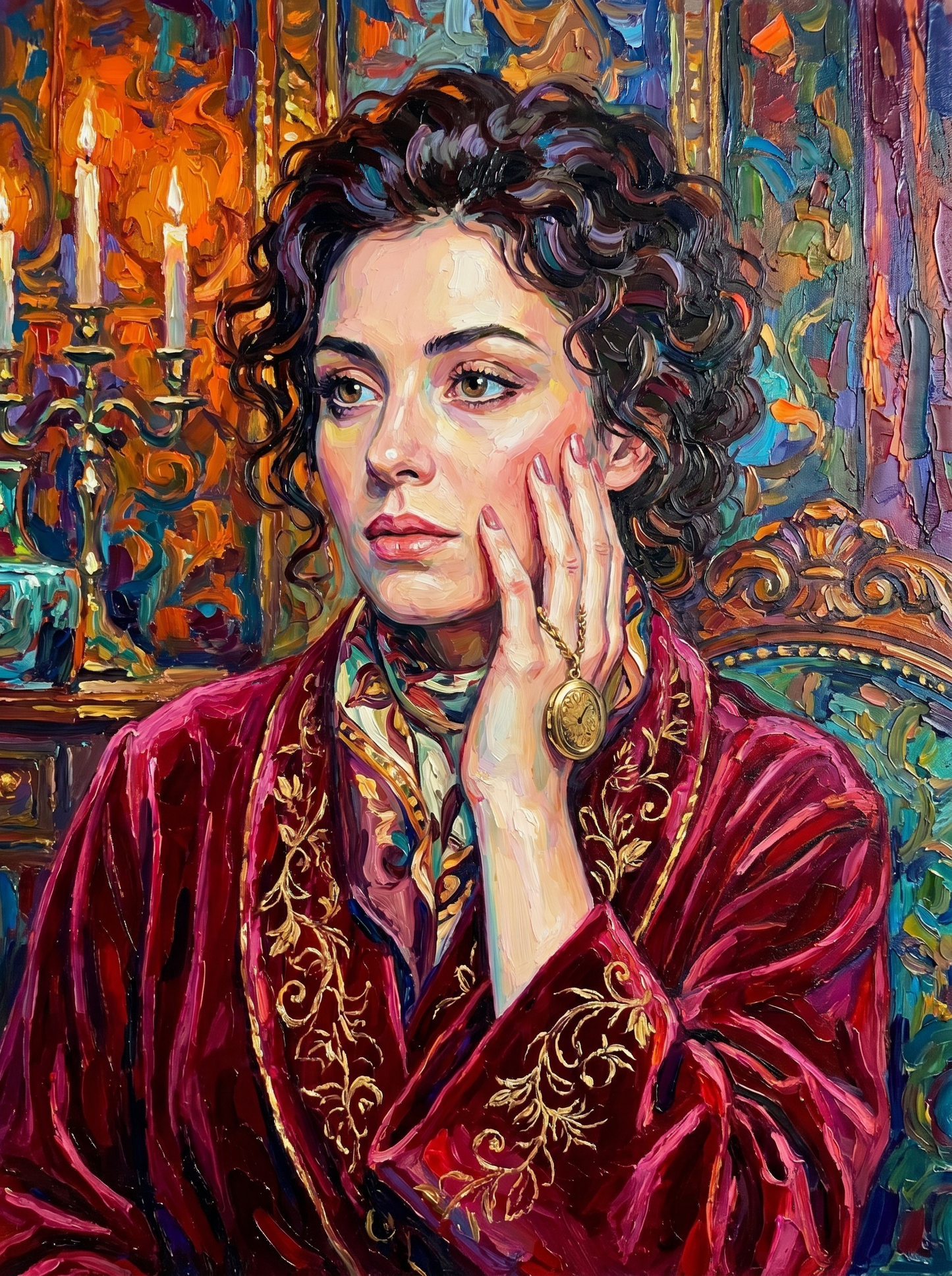 Velvet Elegance Portrait (80 Colors)