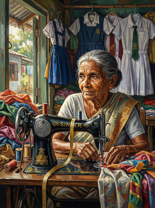 Village Tailor at Work
