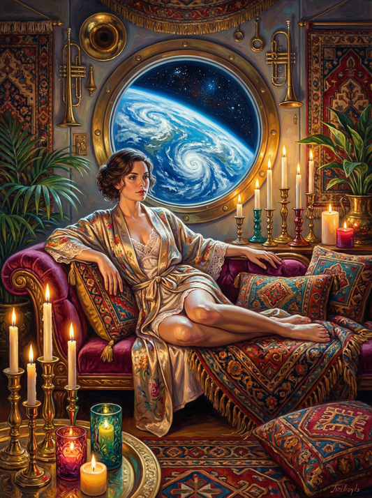 Woman Gazing Earth (120 Colors)