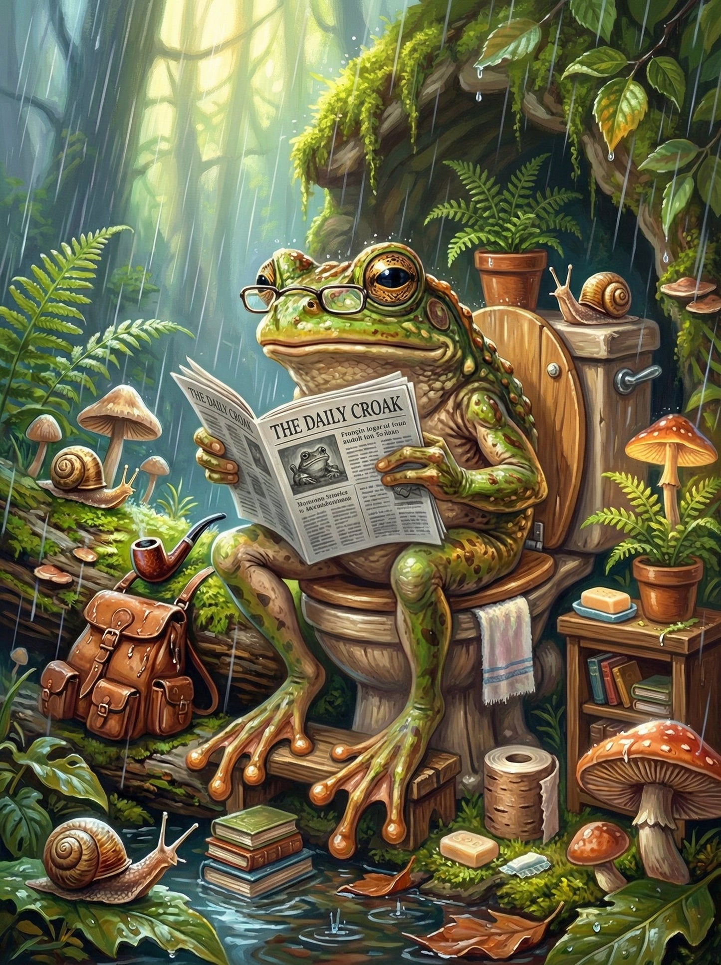 Woodland Frog Reading (120 Colors)