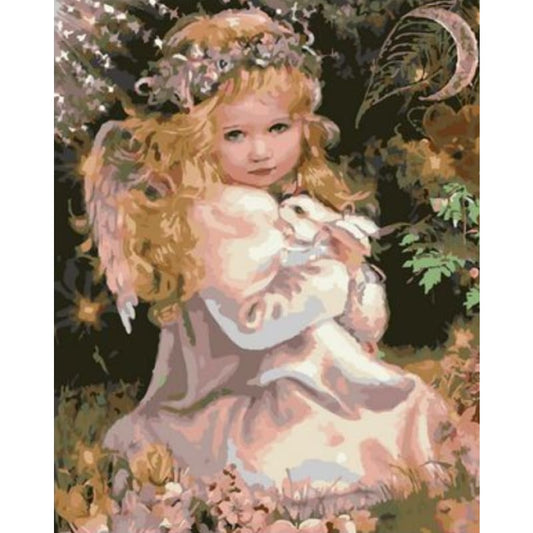 Angel Diy Paint By Numbers Kits ZXQ2524 - NEEDLEWORK KITS