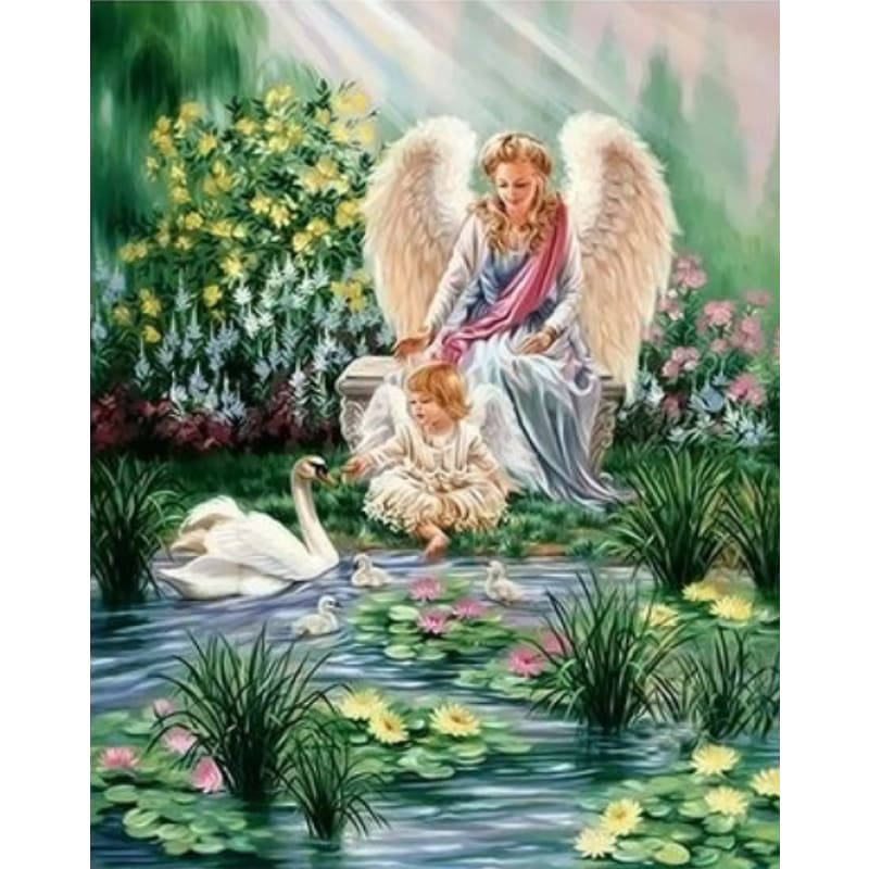 Angel Diy Paint By Numbers Kits ZXQ2596 - NEEDLEWORK KITS