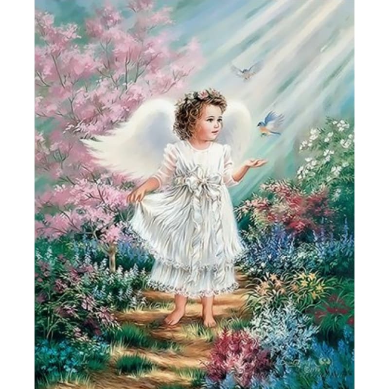 Angel Diy Paint By Numbers Kits ZXQ3431 - NEEDLEWORK KITS