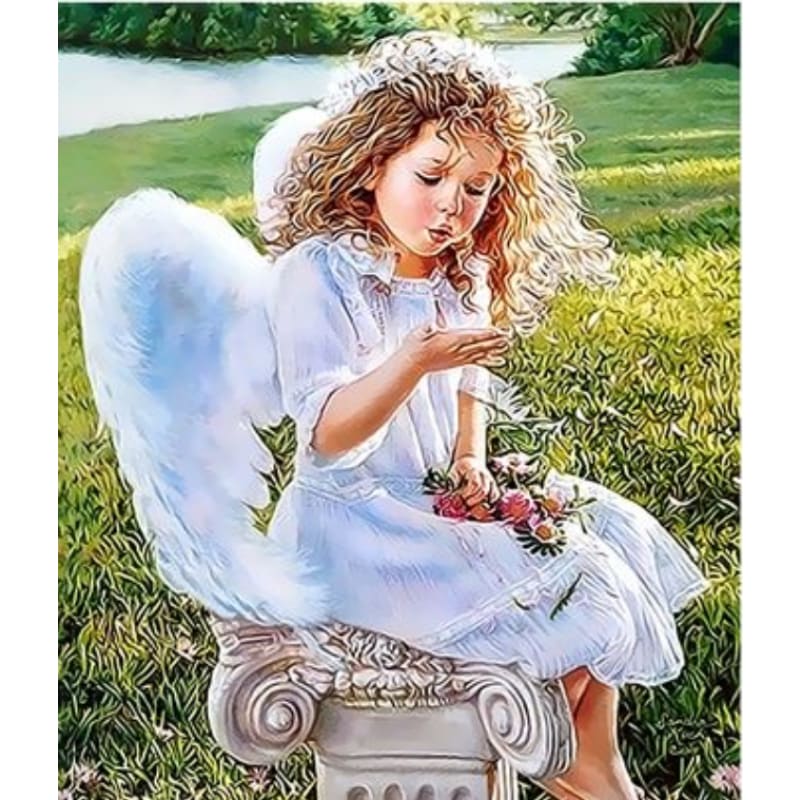 Angel Diy Paint By Numbers Kits ZXQ3432 - NEEDLEWORK KITS