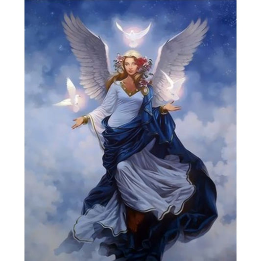 Angel Diy Paint By Numbers Kits ZXQ3699 VM80016 - NEEDLEWORK KITS