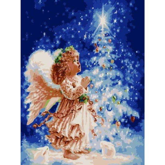 Angel Paint by Numbers Kits DIY ZXE401-20 - NEEDLEWORK KITS