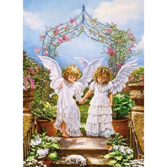 Angel Paint by Numbers Kits DIY ZXQ3637 - NEEDLEWORK KITS