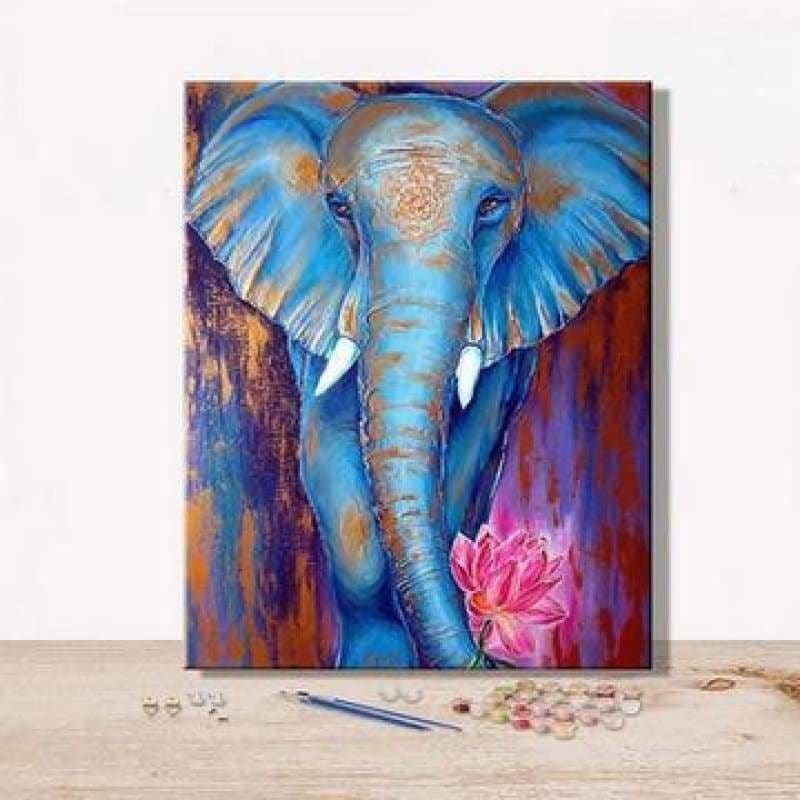 Animal Elephant Diy Paint By Numbers Kits PBN92284 - NEEDLEWORK KITS