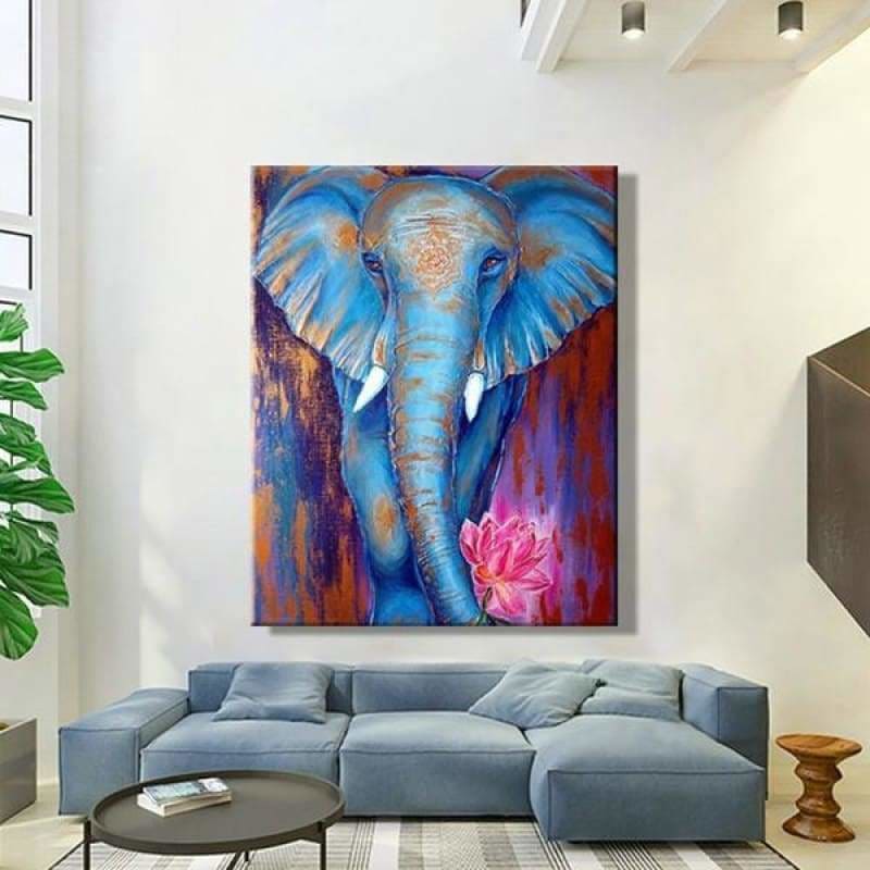 Animal Elephant Diy Paint By Numbers Kits PBN92284 - NEEDLEWORK KITS