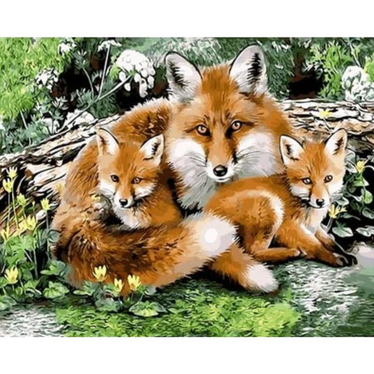 Animal Fox Diy Paint By Numbers Kits ZXQ2150-WM-870 - NEEDLEWORK KITS