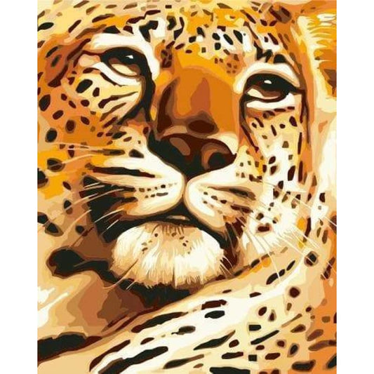 Animal Leopard Diy Paint By Numbers Kits ZXB581 - NEEDLEWORK KITS