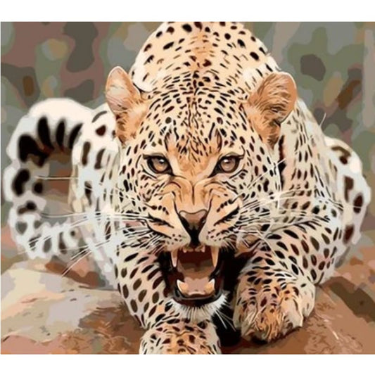 Animal Leopard Diy Paint By Numbers Kits ZXQ001 - NEEDLEWORK KITS