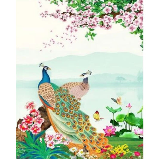 Animal Peacocks Diy Paint By Numbers Kits ZXQ2142