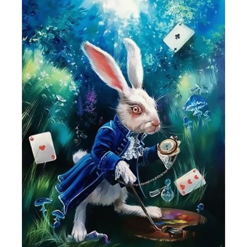 Animal Rabbit Diy Paint By Numbers Kits ZXQ3991 - NEEDLEWORK KITS