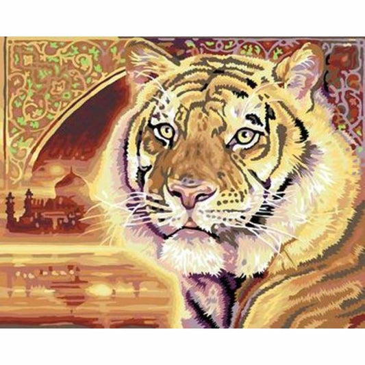 Animal Tiger Diy Paint By Numbers Kits ZXB352 - NEEDLEWORK KITS