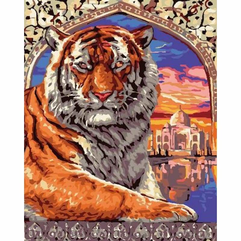 Animal Tiger Diy Paint By Numbers Kits ZXB808 - NEEDLEWORK KITS