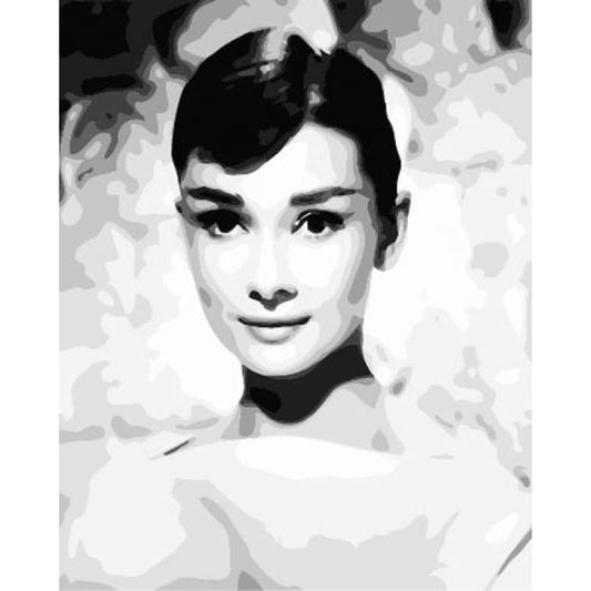 Audrey Hepburn Diy Paint By Numbers Kits ZXB699-9 - NEEDLEWORK KITS