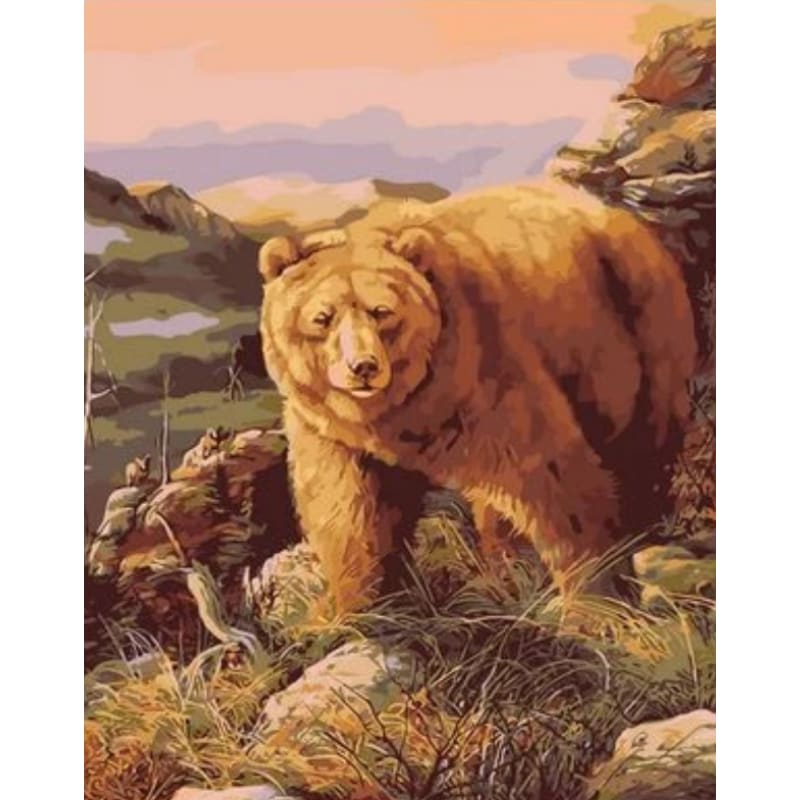 Bear Diy Paint By Numbers Kits ZXQ2176 - NEEDLEWORK KITS