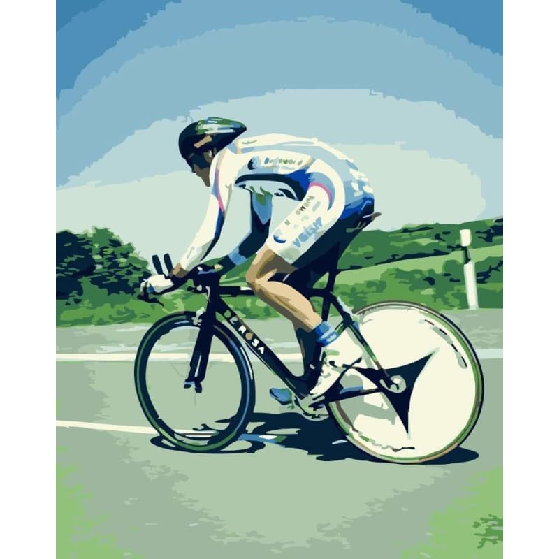 Bicycle Diy Paint By Numbers Kits WM-1718 - NEEDLEWORK KITS