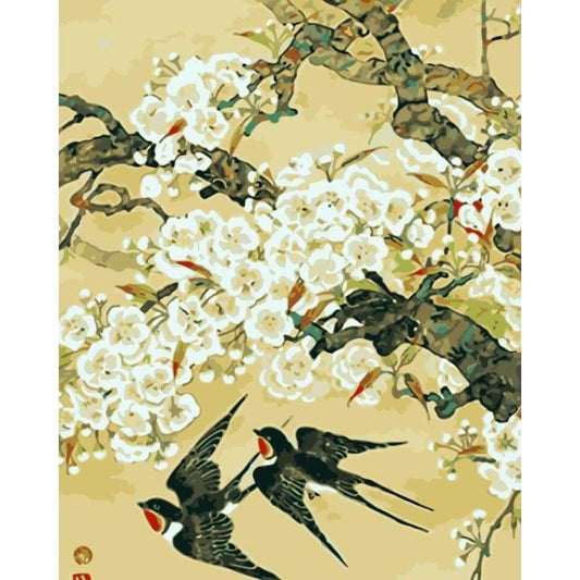Bird Diy Paint By Numbers Kits WM-546 - NEEDLEWORK KITS