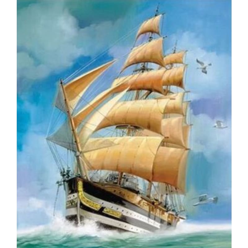 Boat Diy Paint By Numbers Kits ZXQ2341-19 - NEEDLEWORK KITS