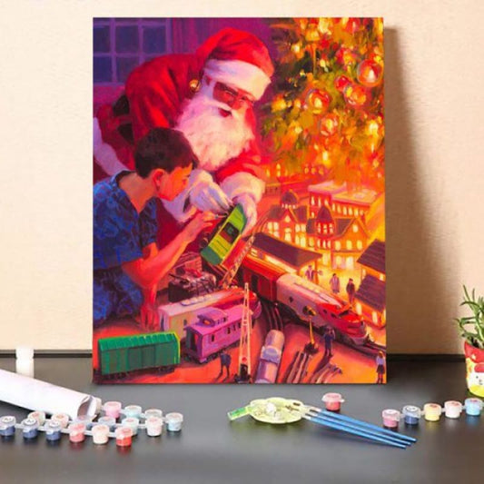 Boys and Their Trains – DIY Paint by Number Kits