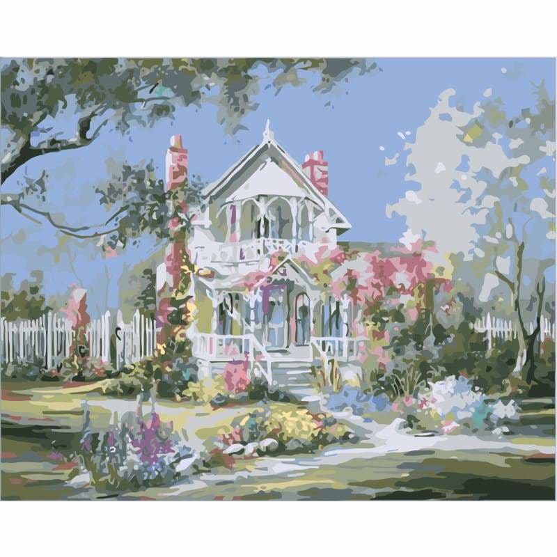 Building Diy Paint By Numbers Kits SY-4050-034 ZXB279 - NEEDLEWORK KITS