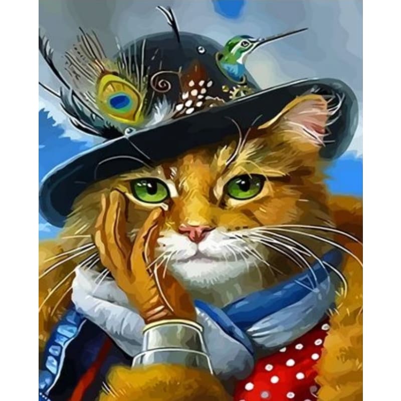 Cat Diy Paint By Numbers Kits ZXQ3965 - NEEDLEWORK KITS