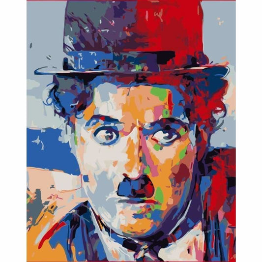 Chaplin's Portrait Diy Paint By Numbers Kits WM-1688 - NEEDLEWORK KITS