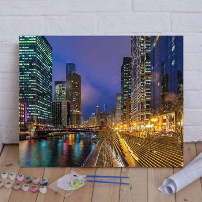 Chicago Lights Paint By Numbers Kit