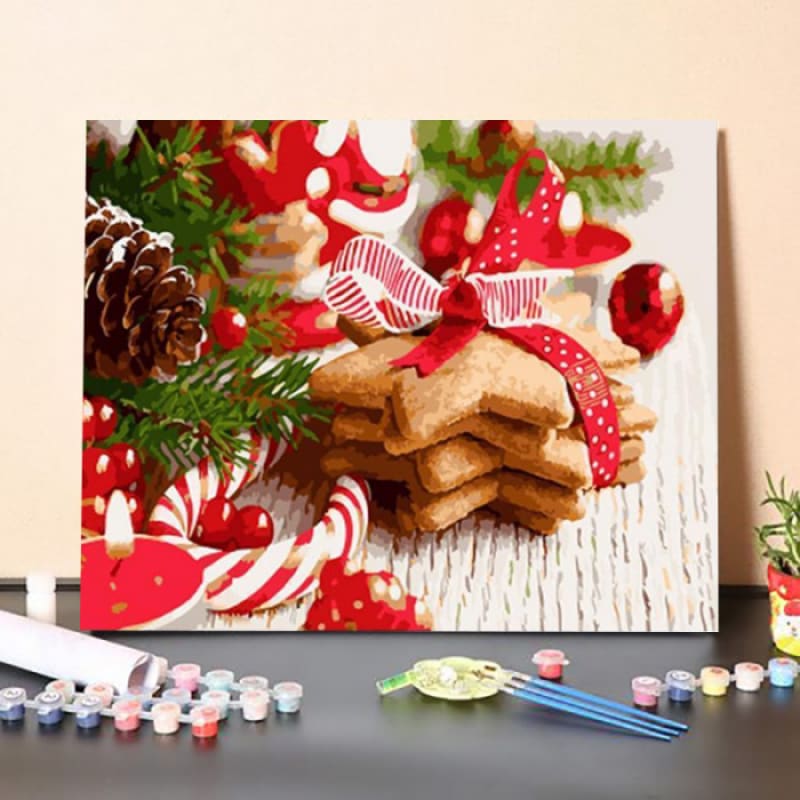 Christmas Cookies – DIY Painting By Numbers Kit