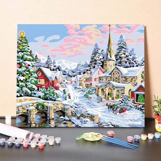 Christmas Time – DIY Painting By Numbers Kit