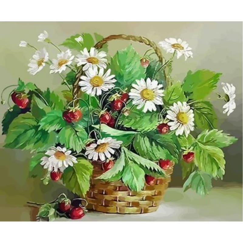 Chrysanthemum Diy Paint By Numbers Kits ZXQ2813 - NEEDLEWORK KITS