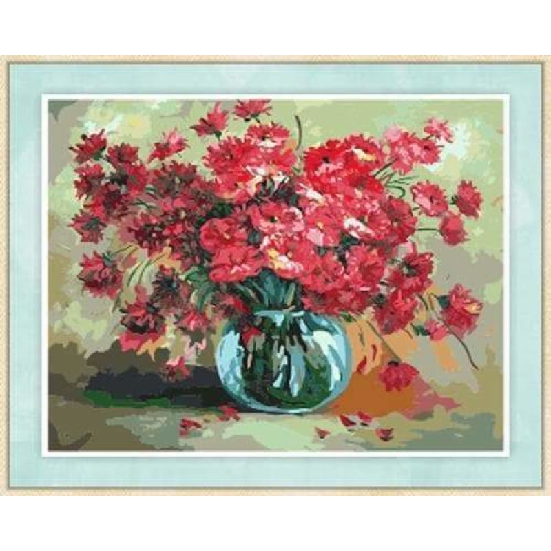 Chrysanthemum Diy Paint By Numbers Kits ZXZ-073 - NEEDLEWORK KITS