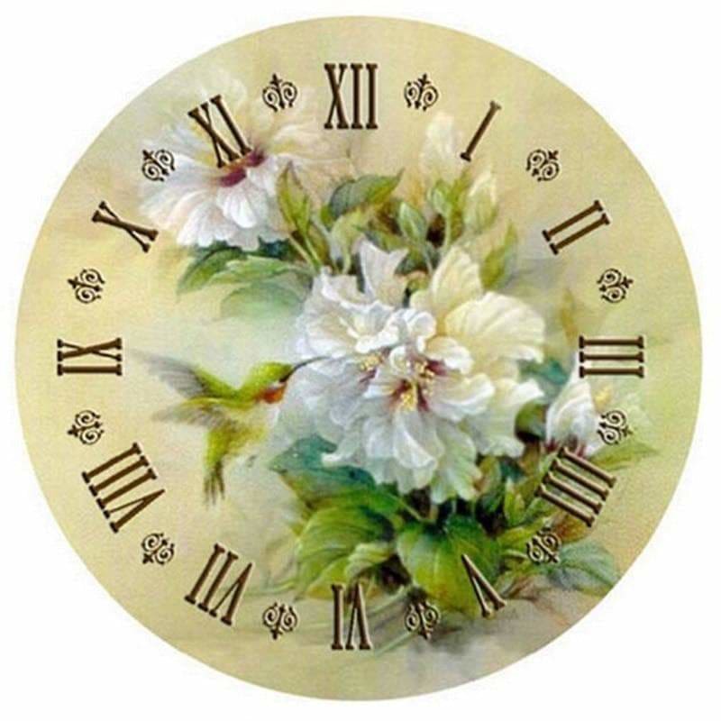 Clock Diy Paint By Numbers Kits PBN30213 - NEEDLEWORK KITS