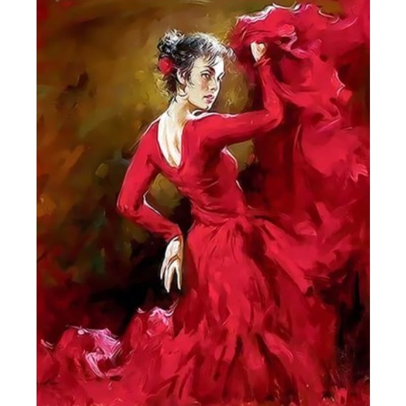 Dancer Diy Paint By Numbers Kits ZXQ3437 - NEEDLEWORK KITS