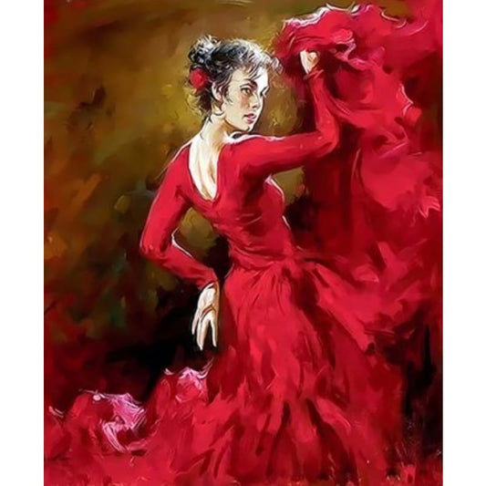 Dancer Diy Paint By Numbers Kits ZXQ3437 - NEEDLEWORK KITS