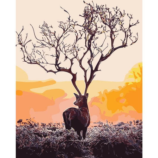 Deer Diy Paint By Numbers Kits YM-4050-249 - NEEDLEWORK KITS