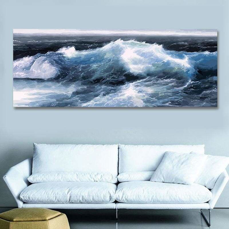 DIY Sea Wave Diy Paint By Numbers Kits VM95657 - NEEDLEWORK KITS