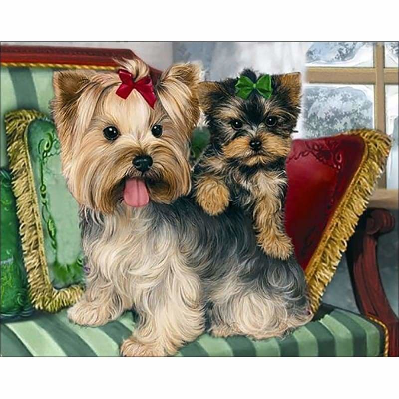 Dog Diy Paint By Numbers Kits PBN95249 - NEEDLEWORK KITS