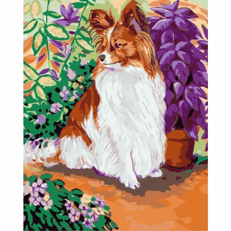 Dog Diy Paint By Numbers Kits WM-1760 - NEEDLEWORK KITS