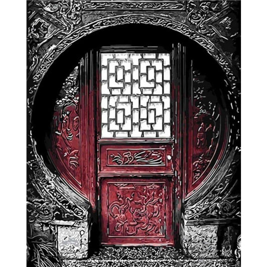 Door Diy Paint By Numbers Kits PBN94646 - NEEDLEWORK KITS
