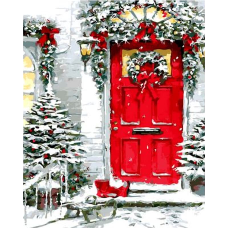 Door Diy Paint By Numbers Kits ZXQ842 - NEEDLEWORK KITS