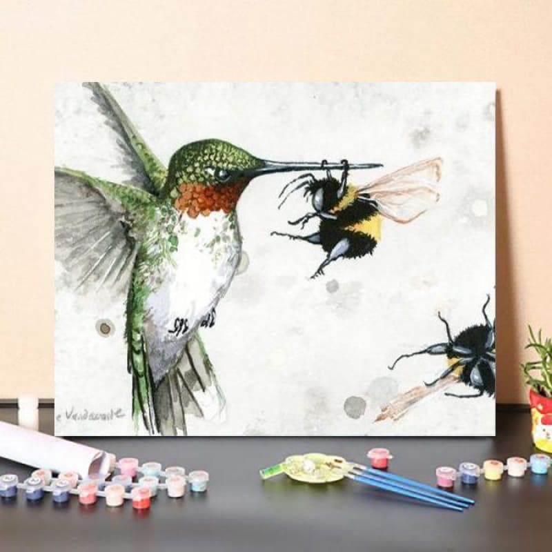 DPaint By Numbers Kit – Hummingbirds of Prey