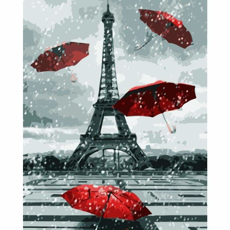 Eiffel Tower Diy Paint By Numbers Kits WM-596 - NEEDLEWORK KITS