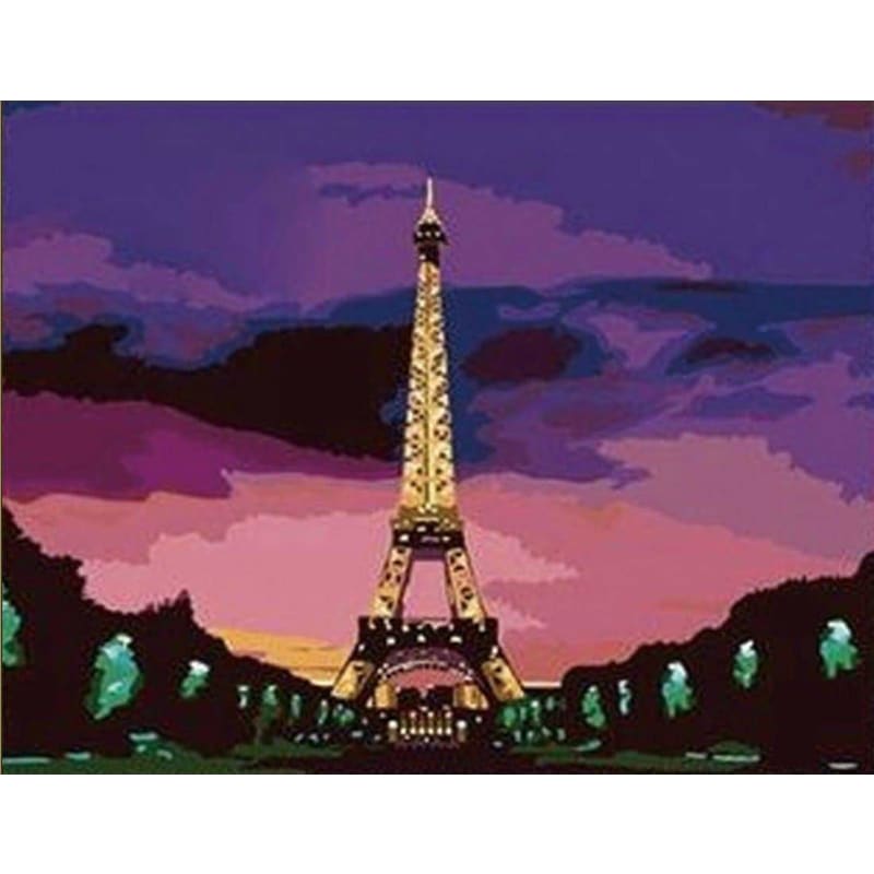 Eiffel Tower Diy Paint By Numbers Kits YM-4050-009 - NEEDLEWORK KITS