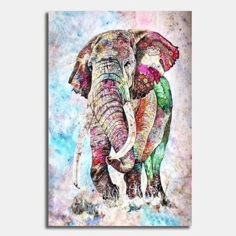 Elephant Diy Paint By Numbers Kits ZX80006 - NEEDLEWORK KITS