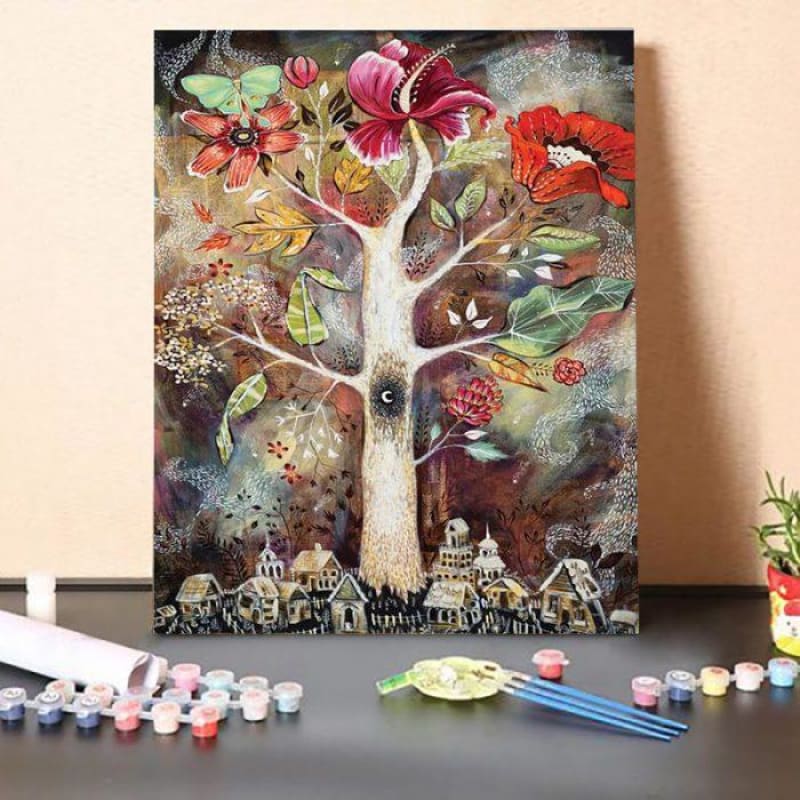 Fantasy Tree Paint By Numbers Kit – Adult Paint By Numbers