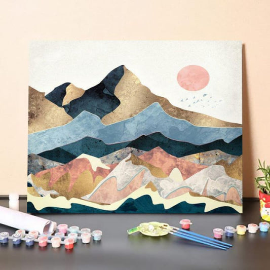 ferdasecPaint By Numbers Kit – Golden Peaks