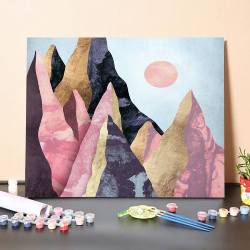 ferdasecPaint By Numbers Kit – Mauve Peaks